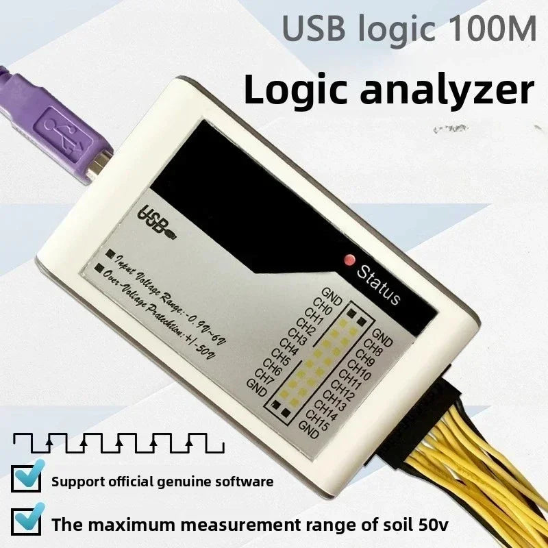 Logic Analyzer Saleae logic16 Channel 100M Full Channel Digital Signal Oscilloscope ARM FPGA