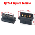 New QC2+0 Round Electric Plug  Lithium Socket for  500V Waterproof Male and Female Skateboards and Bicycles Energy Connector