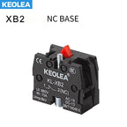 XB2 Series Metal Button Switch Self Reset Small Mushroom Head Middle Seat Emergency Stop 22mm Knob Key Start Inching Power on