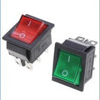 5/20Pcs KCD4 4/6Pin Snap-in Switch ON/OFF Rocker Switch Led Light Toggle Switches 25x31mm 16A 250V AC