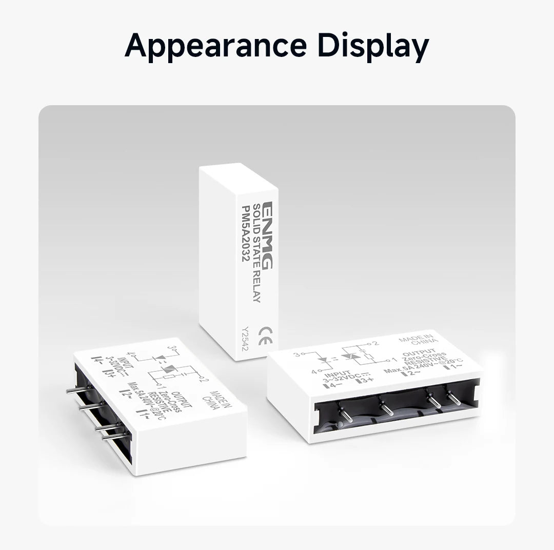 ENMG PCB Pin - Type Solid - State Relay PM5D  3 - 32Vdc Non - Contact, DC - DC Control (5A 24V Compatible)