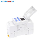 Electronic Weekly 7 Days Programmable Digital TIME Relay Timer Switch Control AC 220V 230V 12V 24V 30A Din Rail AHC30A  THC30A