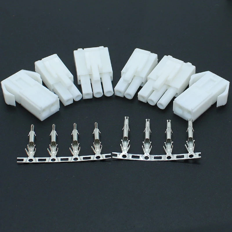 5Sets EL4.5 4.5mm Pitch Automotive Connector Small Tamiya Style 2/3/4/6/9Pin Male Female Plug With Crimp Terminals