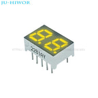 10pcs 0.28 Inch 10Pins 2281AY 2281BY 2 Digits Bits 7 Segment Yellow LED Digital Display Digitron Common Anode Cathode C-C C-A