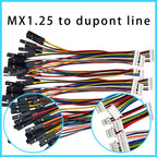 5PCS XH2.54/PH2.0/HY2.0/ZH1.5/MX1.25/SH1.0 To Dupont Line Cable 1P Female 2/3/4/5/6/P 20CM 26AWG 28AWG Jumper Wire