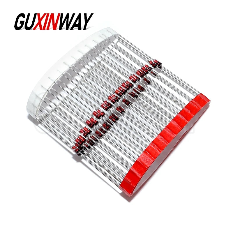 50pcs 1W Zener Diode DO-41 1N4727/4728/4729/1N4730/1N4731 3V 3.3V 3.6V 3.9V 4.3V 4.7V 5.1V 5.6V 6.2V 6.8V 7.5V 8.2V 9.1V 10V 11V