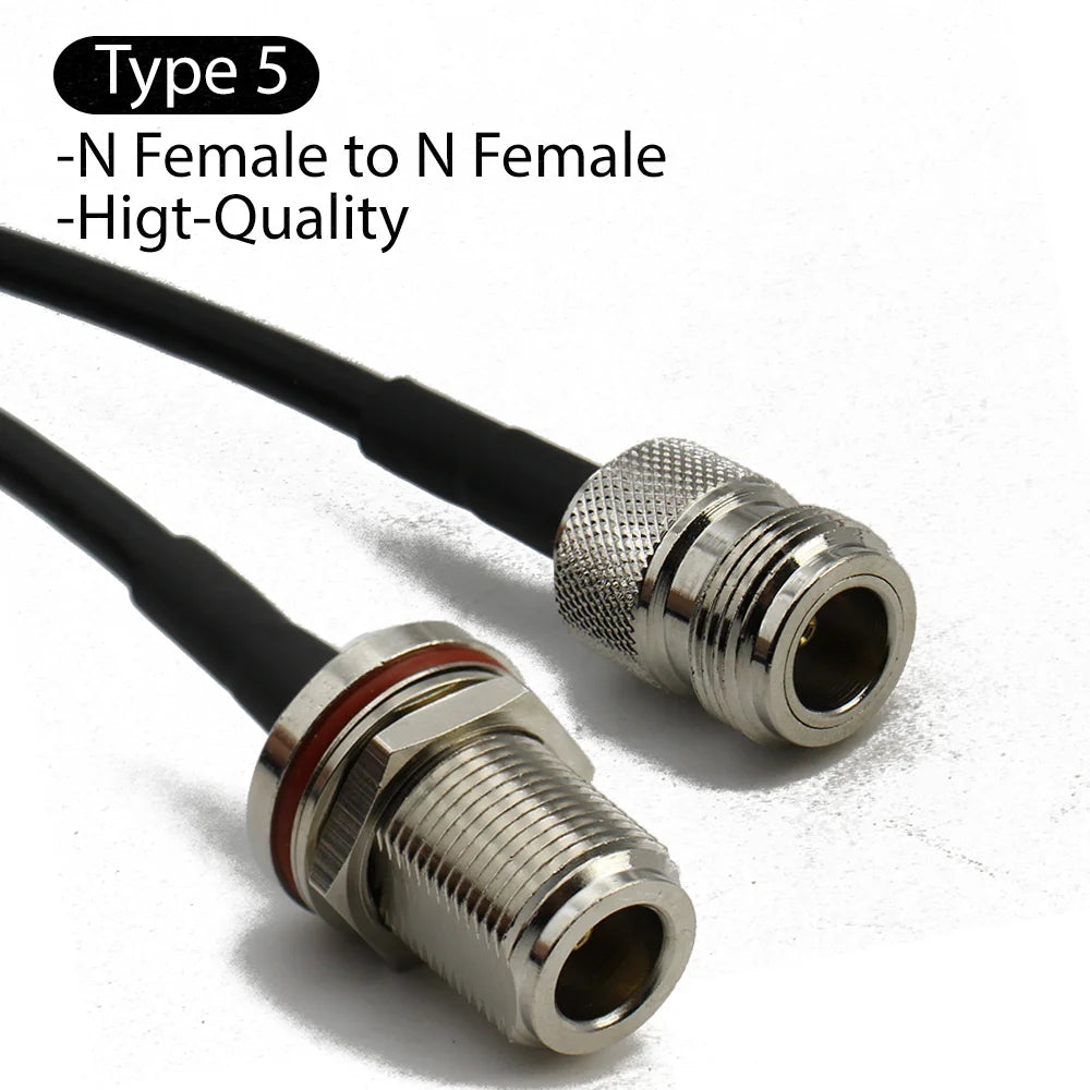 RG58 L16 N Male to N Female Plug Bulkhead conncetor Pigtail Cable RF Coaxial Cables Jumper Cable N Type Crimp Fast Delivery