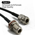 RG58 L16 N Male to N Female Plug Bulkhead conncetor Pigtail Cable RF Coaxial Cables Jumper Cable N Type Crimp Fast Delivery