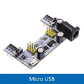MB102 Mini Micro USB Interface Breadboard Power Supply Module MB-102 Module For Arduino DIY Kit White DC 7-12V 2 Channel Board