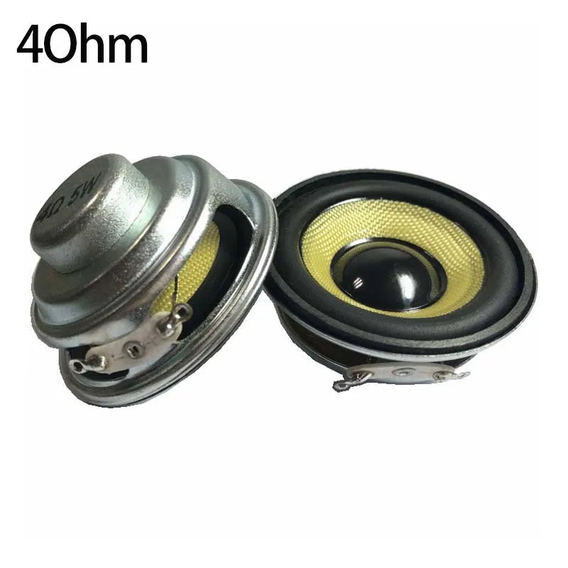 2pcs 2 Inch 50MM Full Range Speaker Unit 4 Ohm 8 Ohm 5W Round Fiberglass Bluetooth Audio Sound Loudspeaker For Home Theater DIY