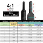 1.22M 2.5M 4:1 4-52mm Heat Shrink Tube With Glue Double Wall Adhesive Lined Wire Waterproof Marine Grade Heated Shrinkable Wrap