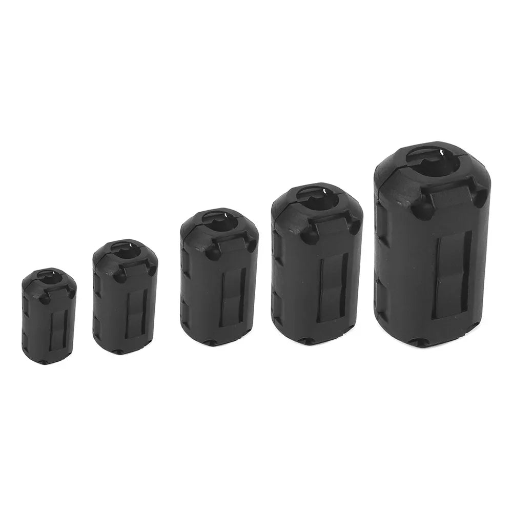 50/22pcs Clip-on Ferrite Ring Core Bead Choke RFI EMI Noise Suppressor Cable Clips for USB Audio Video & Power Cord