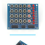 4X4 Matrix Keyboard For Arduino Array Module 16 Key Push Buttons Tastatur Switch Keypad Panel 4*4 Tasten 8LEDs Accessory DIY Kit