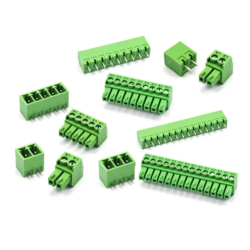 PCB Screw Terminal Block Connector 2.54mm 3.5mm 3.81mm 5.08mm 2-16Pin Male Female Socket Pin Header Wire 15EDG KF2EDG