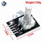 KY‑040 / RV09 / EC11 360° Rotary Encoder Module, Rotary Potentiometer with Knob for Arduino