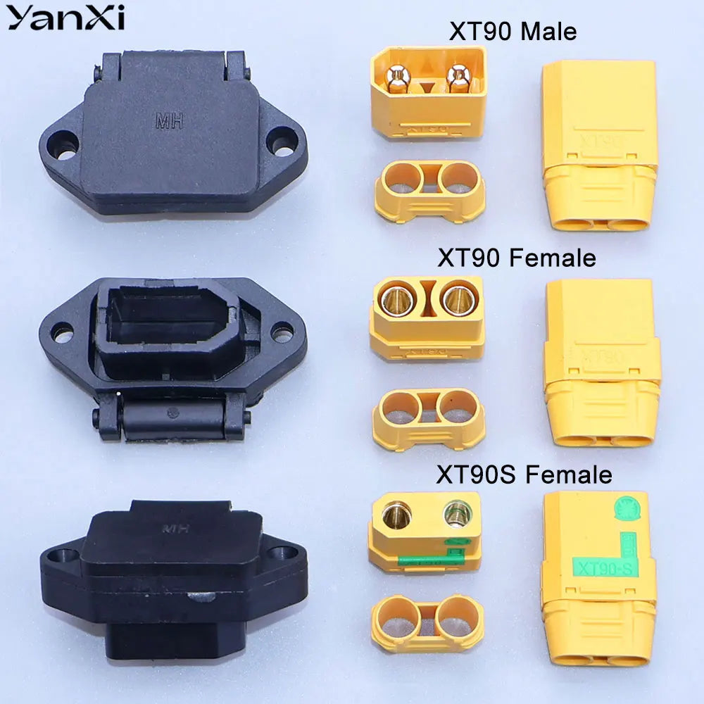 XT90 Male Female Power Charging Plug Shell XT90S Anti-fire Connector Electric Vehicle Lithium Battery Modification Interface
