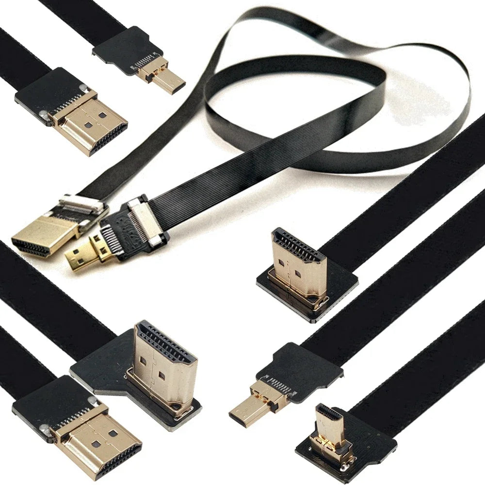 Camera 0.05M-1M FPC flexible cable drone aerial photo transmission FPV Micro HDMI to HDMI HD cable