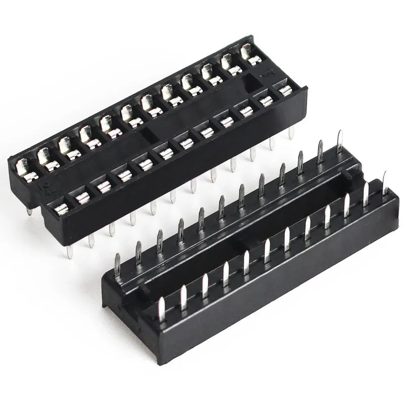 10PCS IC Seat DIP IC Socket Adaptor Solder DIY Sockets 6pin 8pin 14pin 16pin 18pin 20pin 24pin 28pin