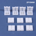 10Pcs LED Strip Connector 8MM 10MM 2Pin 3Pin 4Pin 3528 5050 RGB Single Color Solderless PCB Board Wire Free Welding Connectors