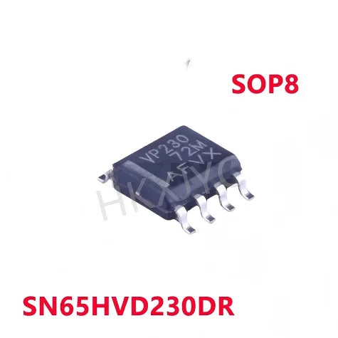 5-50/PCS New SN65HVD230DR SN65HVD230 VP230 SOP8 CAN bus transceiver chip Ship Immediately