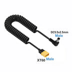 XT60 Female Male Bullet Connector To Male DC DC5525 Power Cable 5.5x2.5mm Adaptor For TS101 PINE64 Electronic Soldering Iron