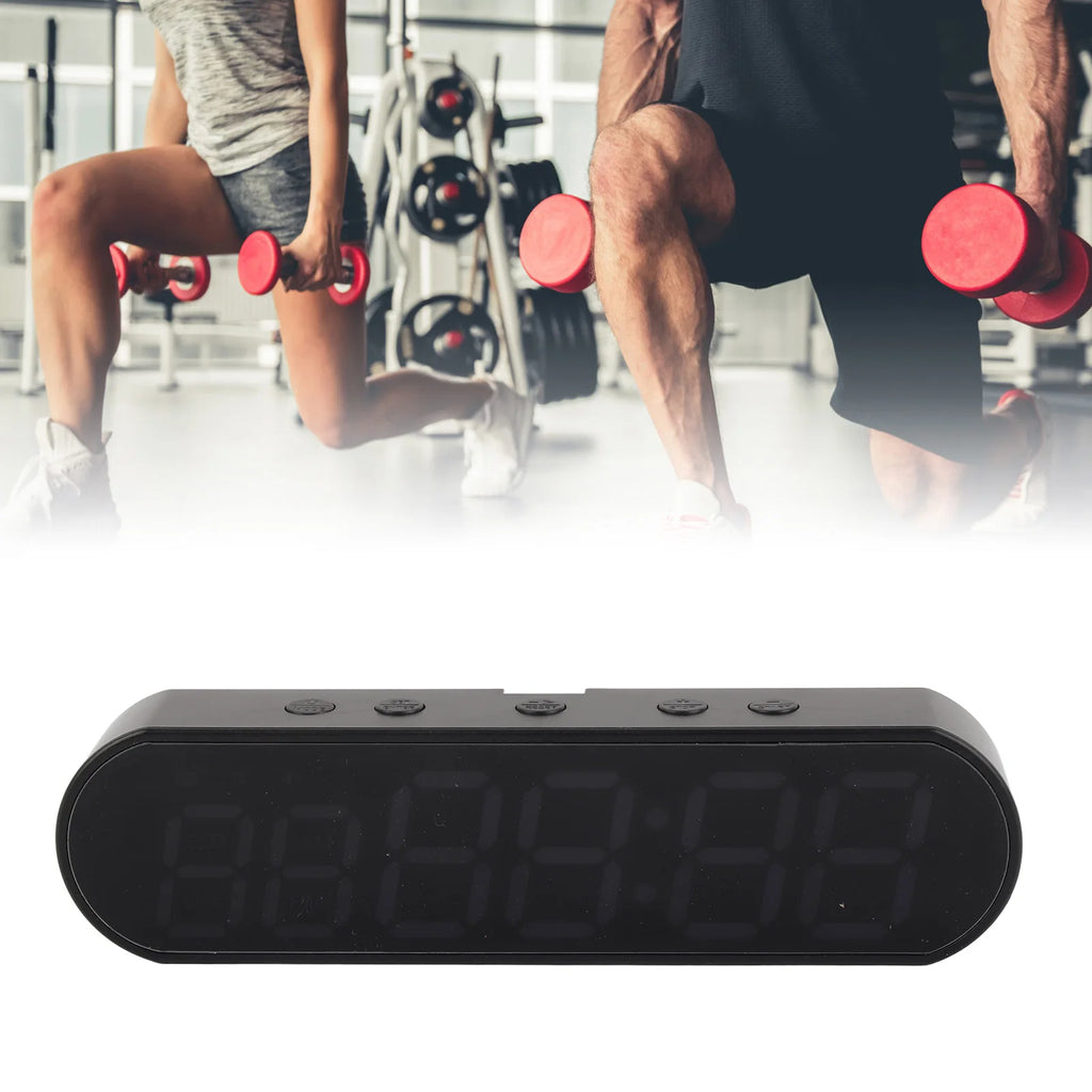 Fitness Interval Timer Portable Gym Timer Multifunctional 1000mAh USB Fitness Sports Interval Workout Timer Alarm Clock