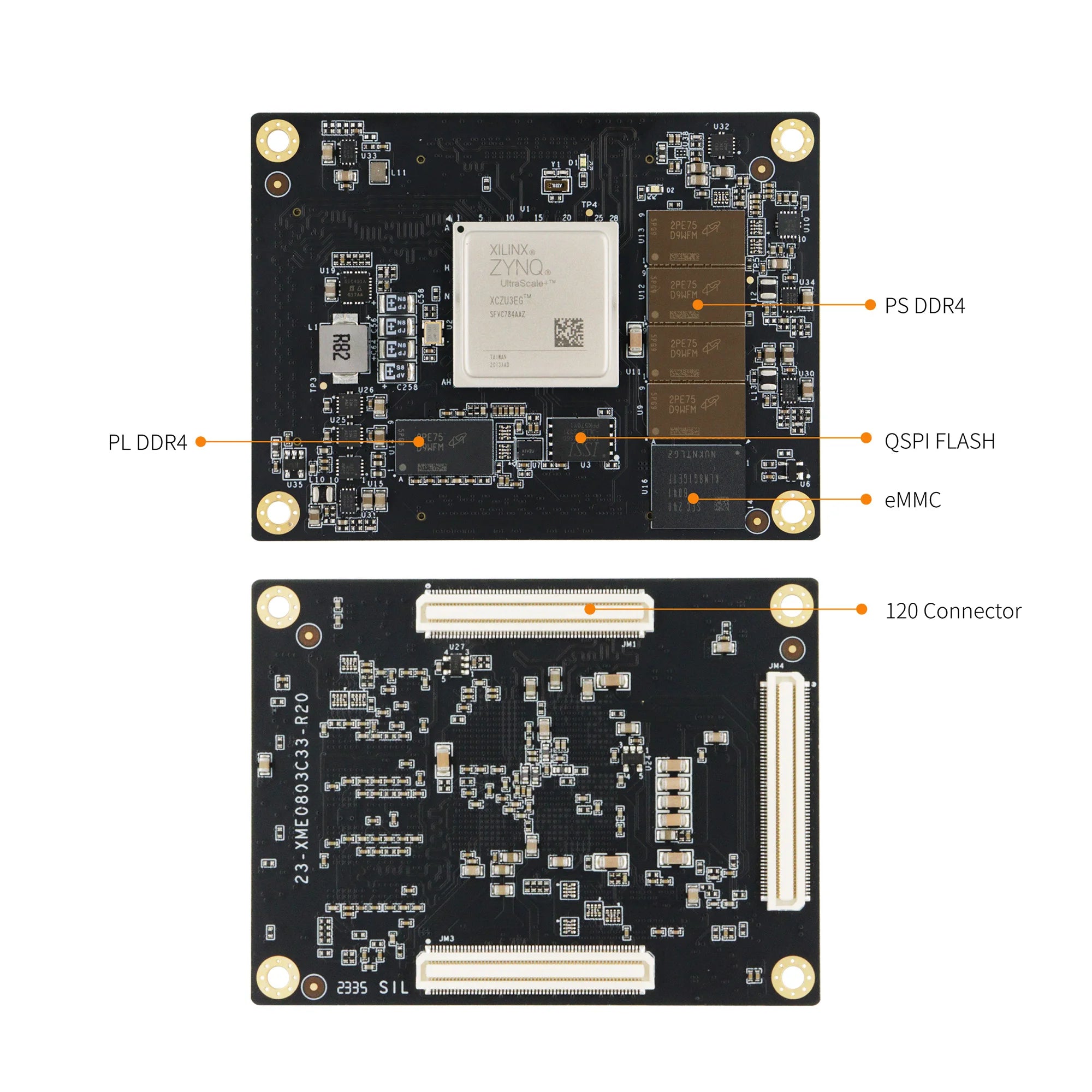 MicroPhase Xilinx FPGA core board Zynq UltraScale+ XME0803-3EG 4EV PCIE 3.0 MPSoC High speed signal processing