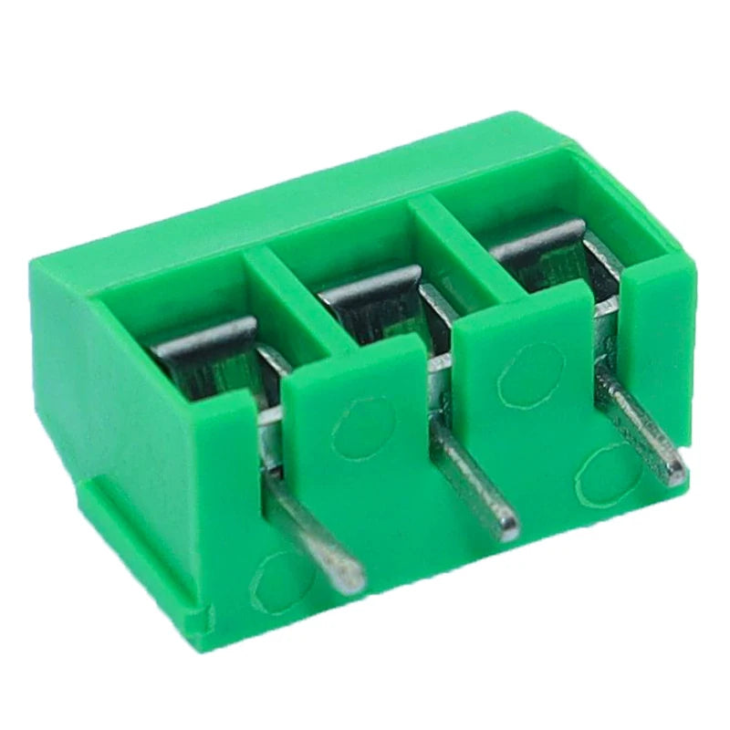 10/20/50Pcs/lot KF301-5.0-2P KF301-3P KF301-4P Pitch 5.0mm Straight Pin 2P 3P 4P Screw PCB Terminal Block Connector Blue Green