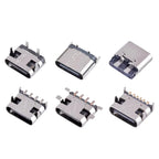 USB Connector Type C Female Charging Port Jack 2/4/6/16 Pin Type-C Socket PCB Soldering SMD SMT DIY Repair Type C Adapter