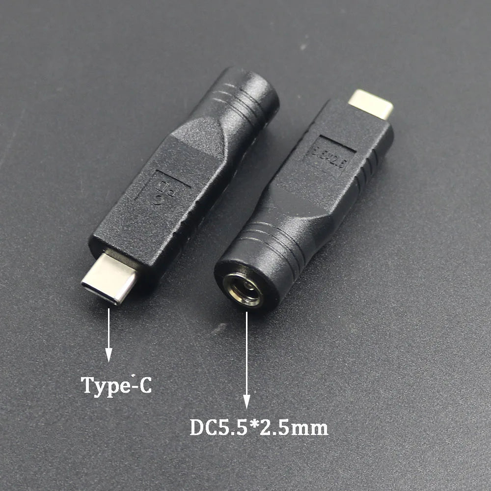 PD USB Adapter C Type C Male To 4.0*1.7 5.5*2.1 5.5*2.5 7.4*5.0 7.9*5.5mm Female Plug Converter DC Power Jack Connector