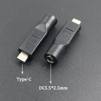 PD USB Adapter C Type C Male To 4.0*1.7 5.5*2.1 5.5*2.5 7.4*5.0 7.9*5.5mm Female Plug Converter DC Power Jack Connector