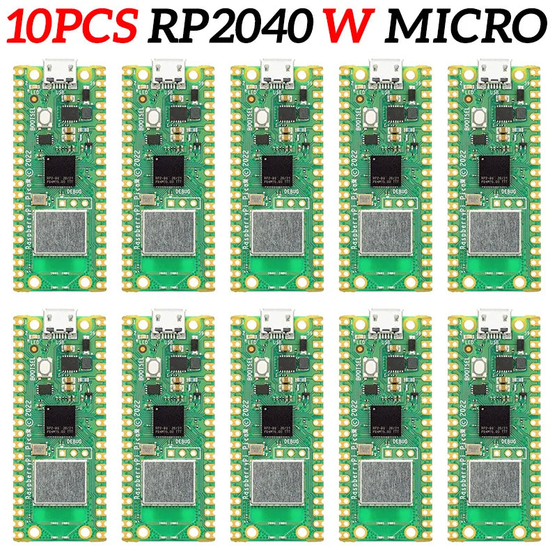 Official Raspberry Pi Pico Board RP2040 Dual-Core 264KB ARM Low-Power Microcomputers High-Performance Cortex-M0+ Processor