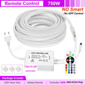 30M 20M 10M RGB LED Neon Strip Light 220V Decor Home Lighting Waterproof Flexible LED Ribbon Remote/Bluetooth/Tuya WiFi Control