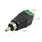 4/8/20PCS RCA Female/Male Jack AV Screw Connector Adapter Jack RCA Terminal Block CAT5 To Camera CCTV Video Balun
