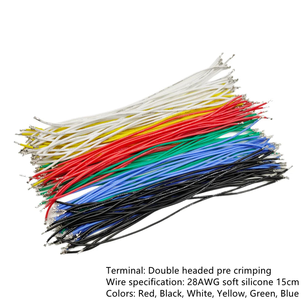 ZH 1.5MM Double JST Connectors and 28AWG Pre-Crimped Silicone Cables Kit with 2/3/4/5/6/7/8/9/10 Pin Housing Adapter Cable