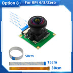Raspberry Pi Camera 175 Degree OV5647 Sensor 5MP Cameras Module Wide Angle Fisheye Lens for Pi 5 / 4B / 3B+ / 3B / Zero 2 W 1.3