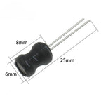 10PCS,0608,6*8mm I-shape Power Inductor Inductance Copper Coil 1MH 100uh 68uh 150UH 220 330 470 UH 2.2MH 3.3MH 4.7MH 10MH Hot