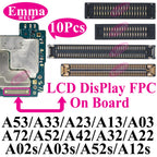 10pcs Original Screen Connector For Samsung A52S A53 A72 A33 A32 A23 A22 A13 A12S A03s A02s A42 LCD Display FPC On Board 78 Pin