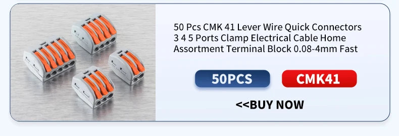 5Pcs Quick Lever Splicing Wire Connectors 2/3/4 Pins CMK642  Compact Plugable Male Female Terminals Universal Blocks