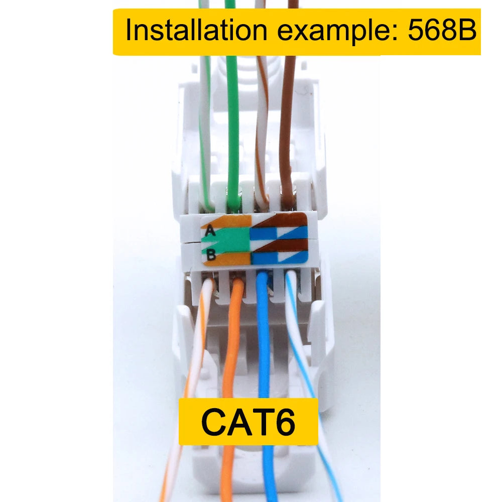 Xintylink Toolless RJ45 Ethernet Cable Connector CAT6 Plug CAT5 CAT5E Network RJ45 LAN Conector CAT6 UTP Jack Modular Keystone