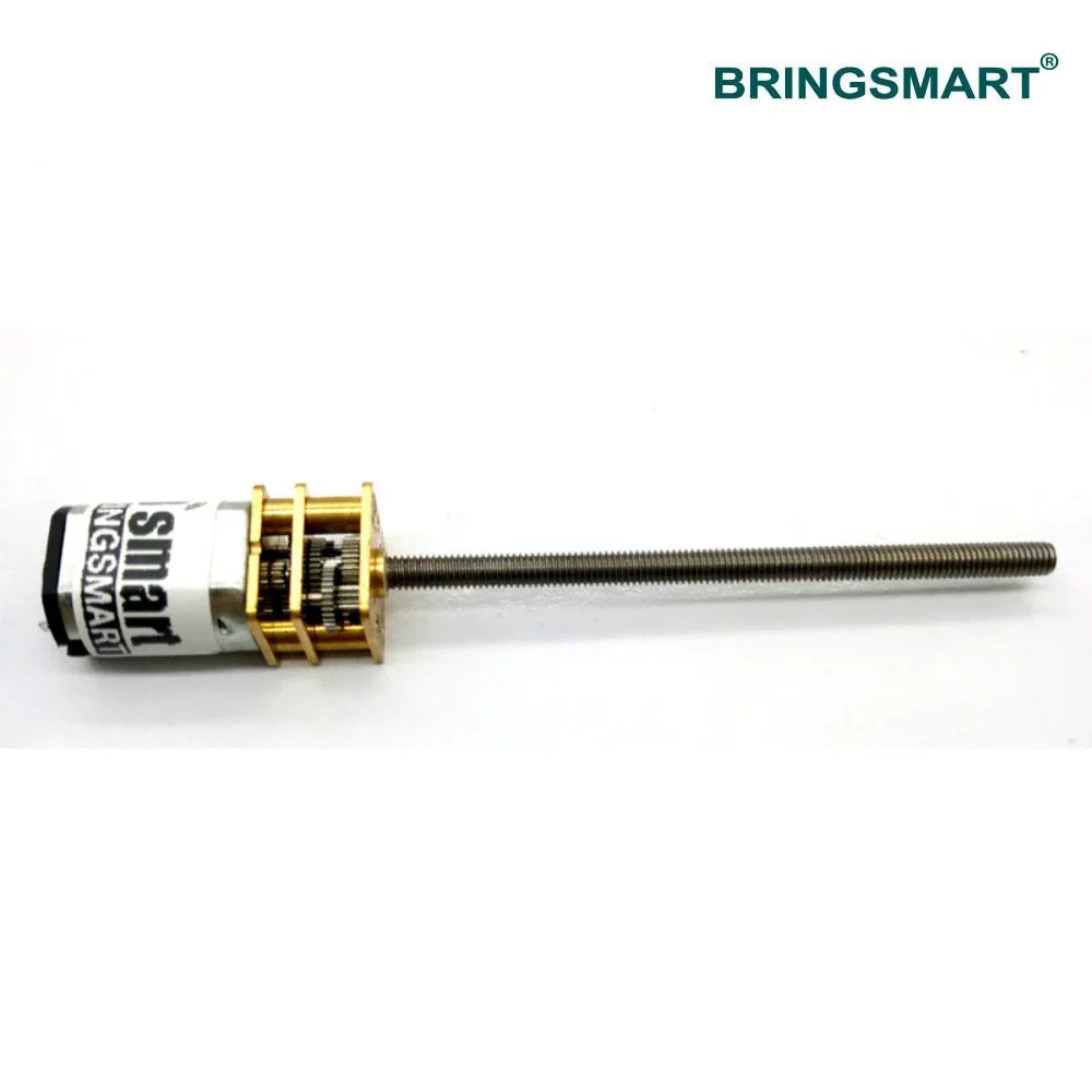 Bringsmart M3 Screw 55mm Threaded Shaft 3V 6V 12V DC Motor 15/30/60/100/150/200/250/300/600rpm Mini Electric Gear Reducer N20