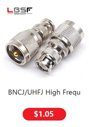 BNC to UHF head female to male UHF to BNC antenna adapter Q9 head to UHF male to female