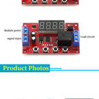 DC 5V 12V 24V 10A Adjustable Time Delay Relay Module LED Digital Timming Relay Timer Delay Trigger Switch Timer Control Switch