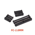 10pcs 2mm 2.0mm Pitch FC 6/8/10/12/14/16/18/20/22/24/26/30/34/40/44/50/60 Pin IDC Female Header Connector For 1mm Flat Cable