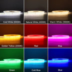 COB LED Strip Light 12V 24V 3mm 5mm 8mm 10mm PCB LED Strip Ice Blue/Green/Red/Yellow/2700K/3000K/4000K/6000K COB LED Tape Decor