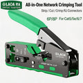 LAOA Network Crimping Tool Ethernet Cable Crimper Pliers for RJ45 RJ11 Connector Professional Wire Stripper Cutter Crimper