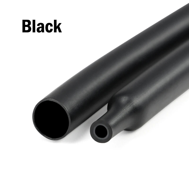 1/2/5M 4:1 Shrinking Ratio With Glue Heat Shrink Tube 4 ~ 52mm Polyolefin Adhesive Wire Cable Sleeving Dual Wall Thicken Tubing