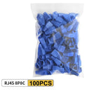 50/100Pcs RJ45 Cable Connector Plug Cover Ethernet Network Cable Connector Plugs Strain Relief Boots - Plastic