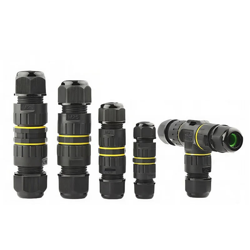 IP68 Waterproof Electrical Wire Connector I T Type Solderless Street Lights Quick Cable Wiring Outdoor Rainproof Terminal Blocks
