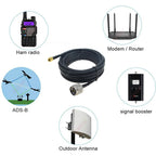 1PCS RG58 Cable Waterproof N Female Bulkhead to SMA/ RP-SMA Male Female RF Coax Pigtail 3G 4G 5G LTE Antenna Extension Jumper
